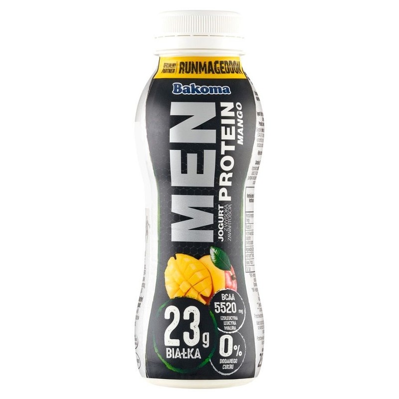Men jogurt pitny wysokobiałkowy mango Bakoma 230 g