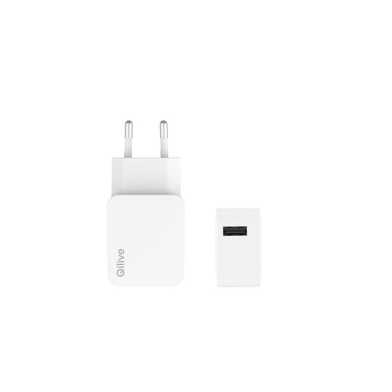 Ładowarka sieciowa USB-A 15W biała Qilive 1 sztuka