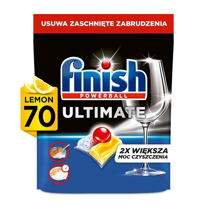 Kapsułki do zmywarki Ultimete lemon Finish 70 kapsułek