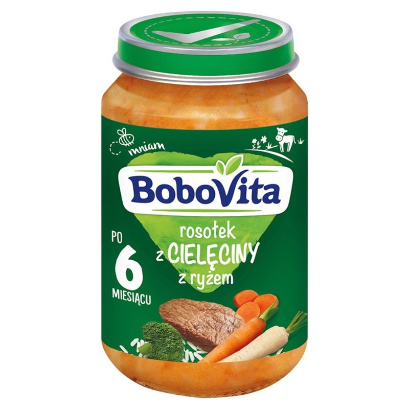 Rosołek z cielęciny z ryżem po 6. miesiącu BoboVita 190 g
