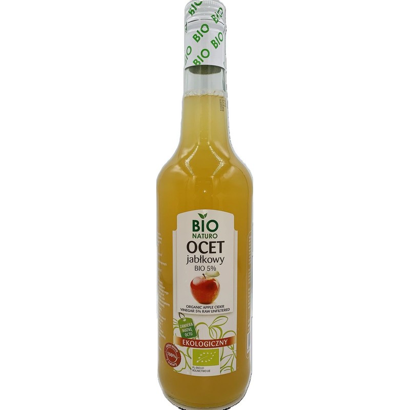 BIO Ocet jabłkowy 5%   BIO Naturo 700 ml