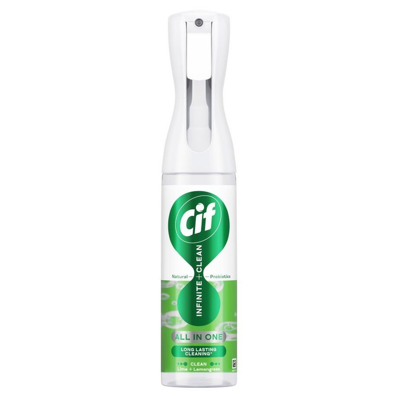 Spray z naturalnymi probiotykami Infinite Clean Lime & Lemongrass  Cif 280 ml