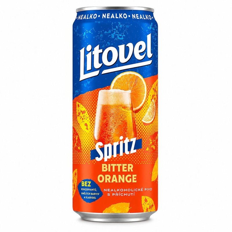 Drink bezalkoholowy Spritz BItter Orange alk. do 0,5% obj. Litovel 500 ml