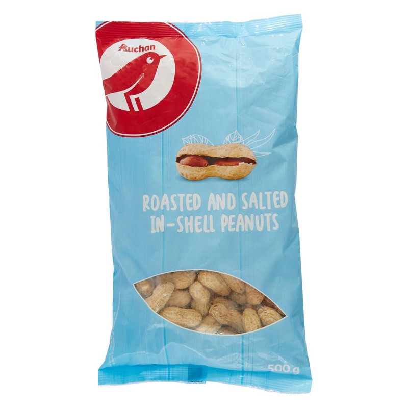 Fistaszki solone w łupinie   Auchan 500 g