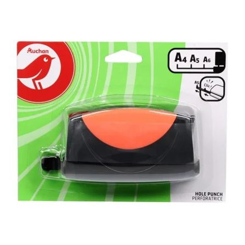 Dziurkacz do formatów A4-A5-A6 Auchan 1 sztuka
