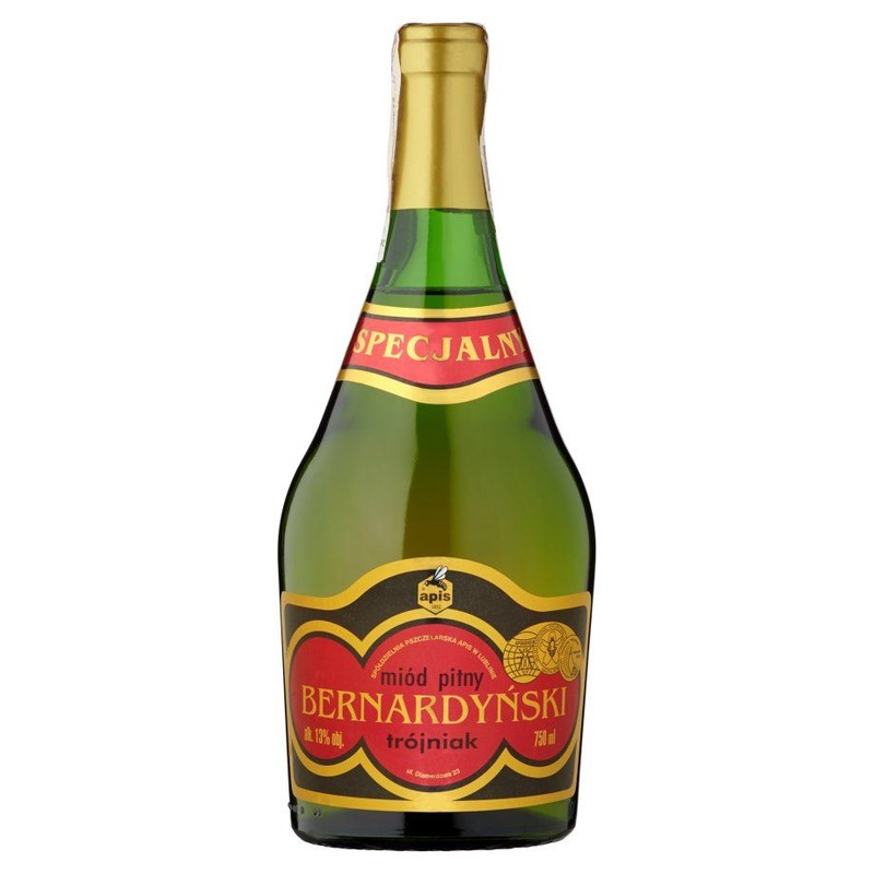 Miód pitny trójniak alk. 13,0% obj. Bernardyński 750 ml