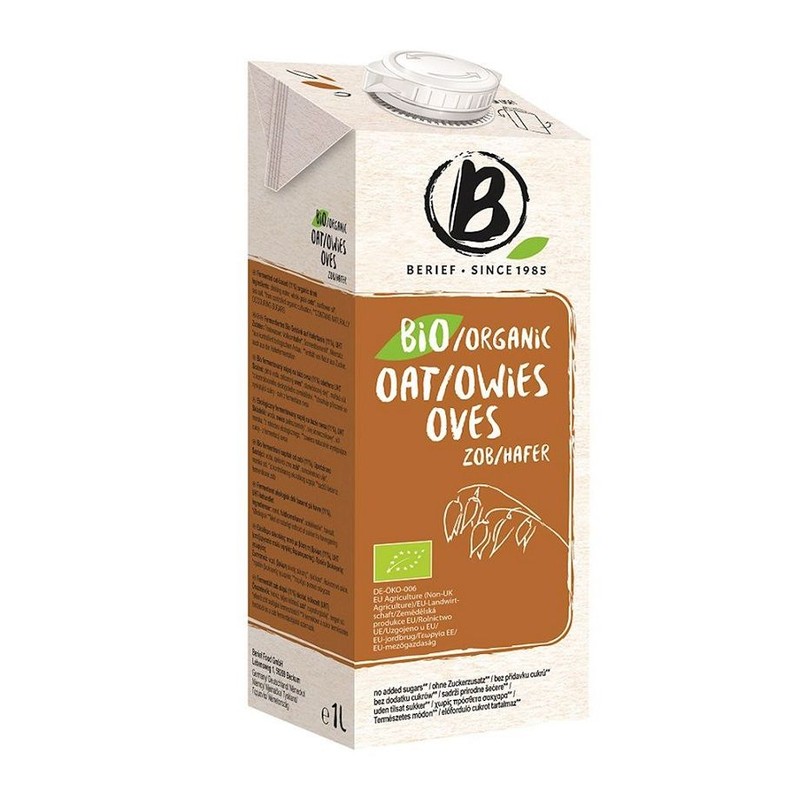 BIO Napój owsiany bez laktozy Berief 1 l