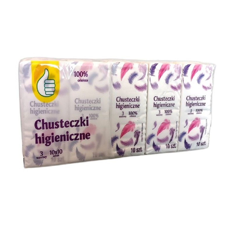 Chusteczki higieniczne Auchan 100 sztuk