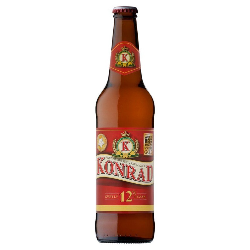 Piwo słowackie jasne leżakowe 12 Premium 5,2% obj. Konrad 500 ml