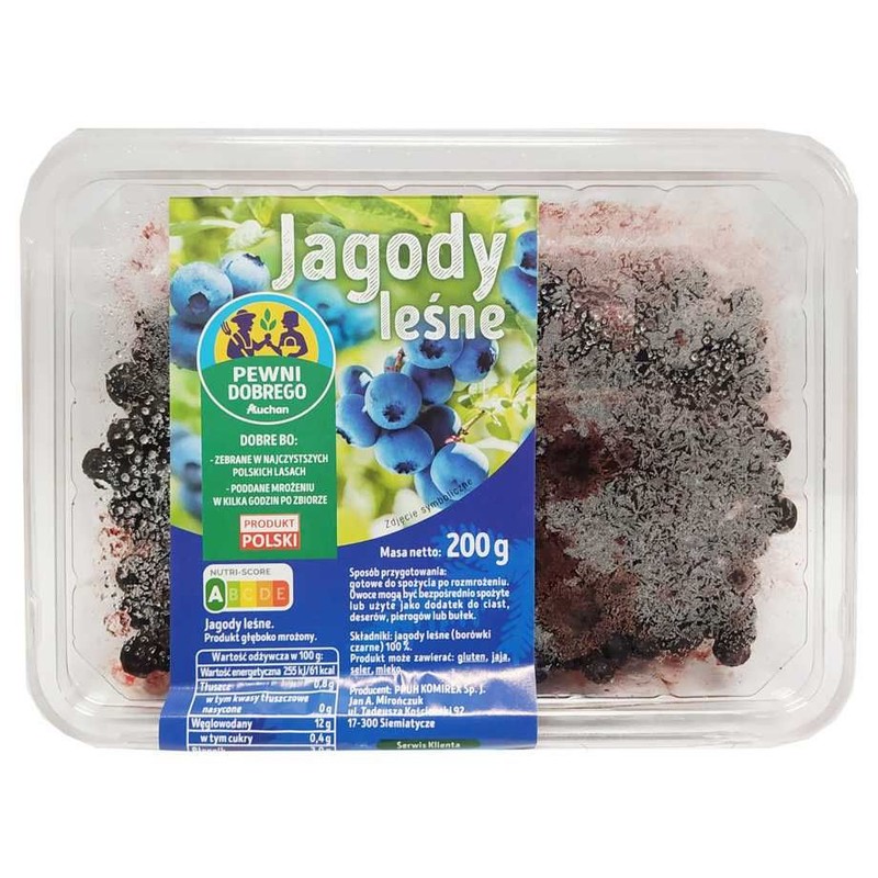 Jagoda czarna Pewni Dobrego 200 g