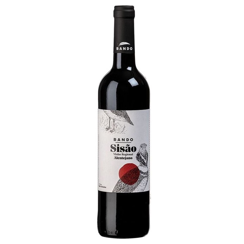 Wino portugalskie czerwone wytrawne Sisao Regional Alentejo alk. 13,5% obj. Bando 750 ml