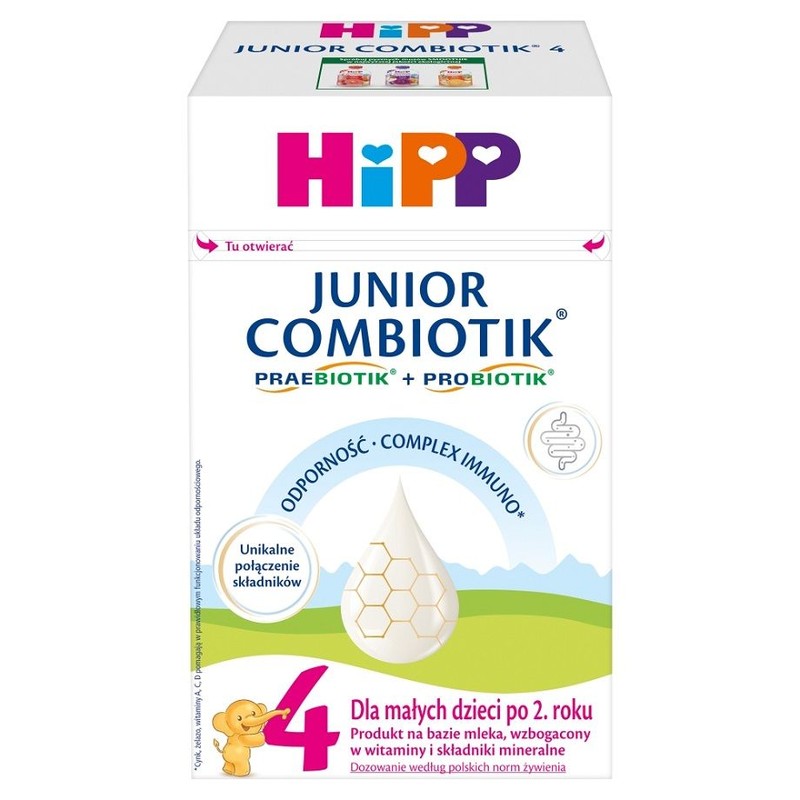 Junior Combiotik 4 Mleko modyfikowane  HIPP 550 g