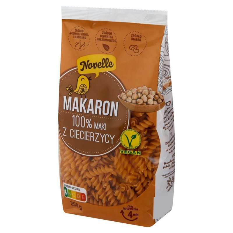 Makaron z ciecierzycy świderki Novelle 250 g