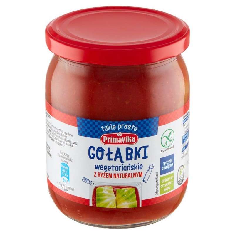 Gołąbki wegetariańskie w sosie pomidorowym Primavika 480 g