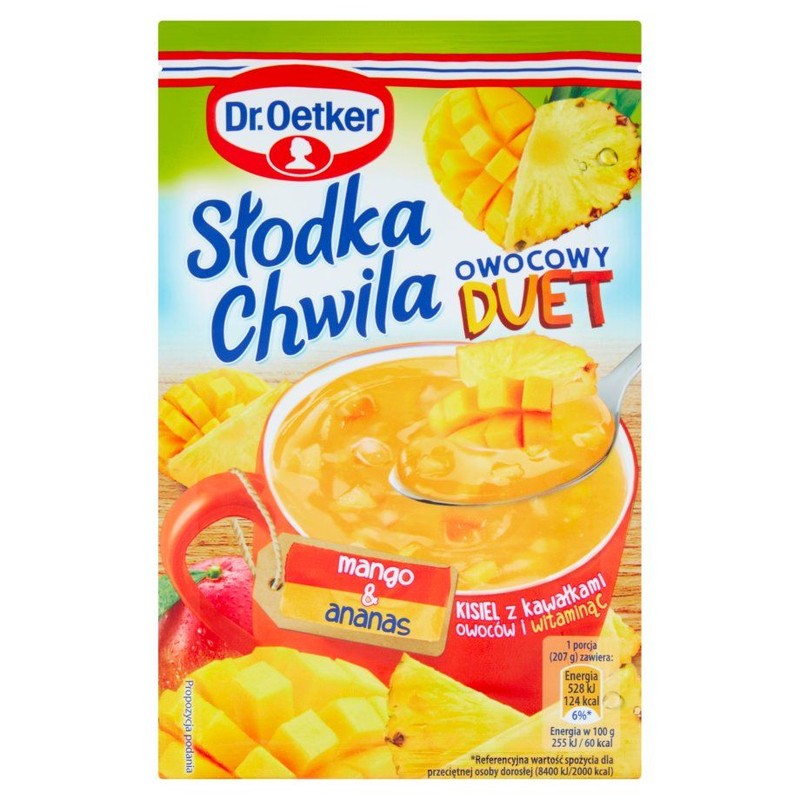 Słodka chwila kisiel owocowy duet mango & ananas   Dr.Oetker 31.5 g