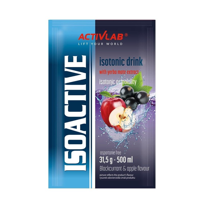 Izotonik IsoActive - czarna porzeczka z jabłkiem  ACTIVLAB 31.5 g