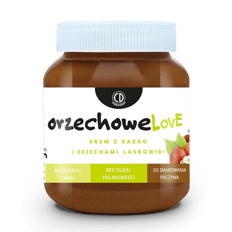 Orzechowe Love krem z kakao i orzechami laskowymi CD Miody & Kremy 350 g