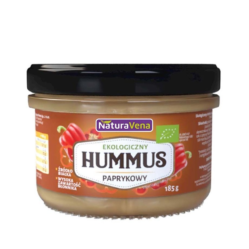 BIO Hummus paprykowy NaturaVena 185 g