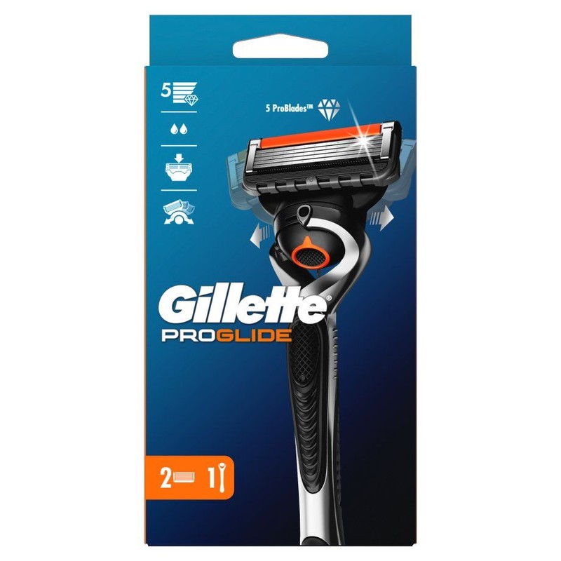 Fusion ProGlide maszynka 2 wymiennymi ostrzami Gillette 2 wkłady