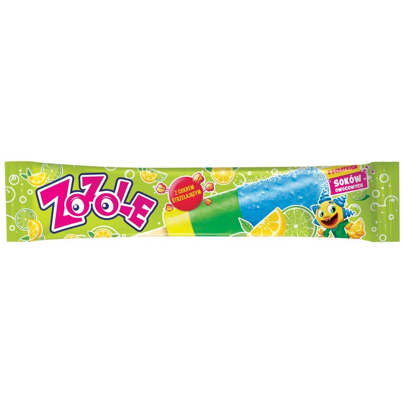 Lody wodne owocowe ze strzelającym cukrem Zozole 52 ml
