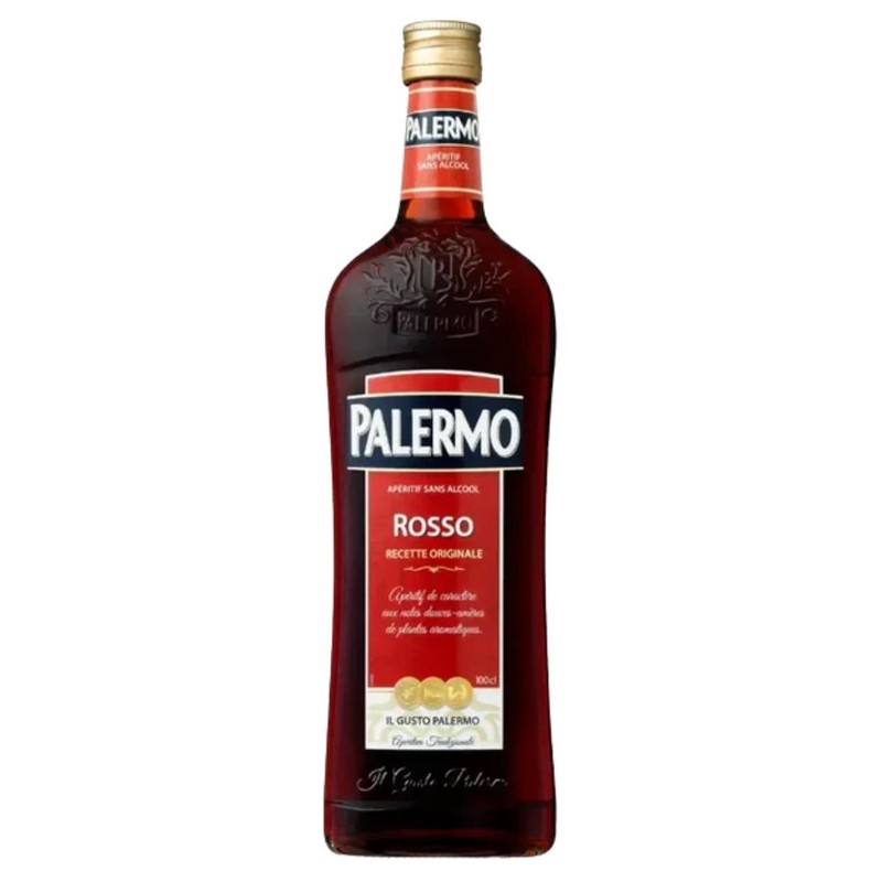 Wino bezalkoholowe Rosso alk. 0% obj. Palermo 1 l