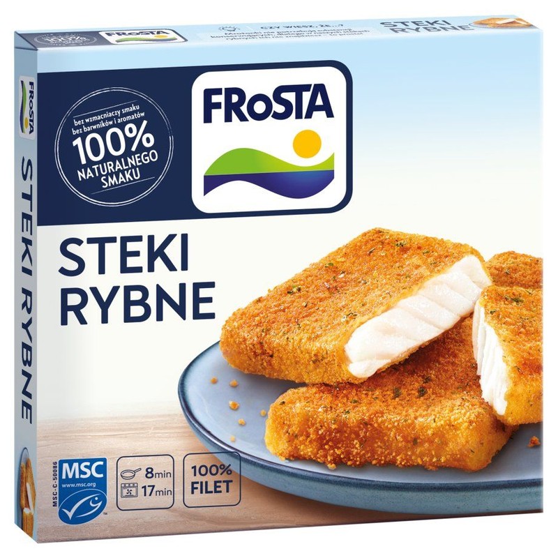 Filety z mintaja w panierce z ziołami FRoSTA 250 g