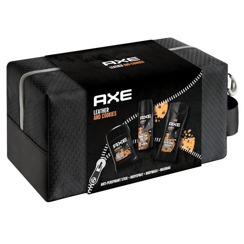 Zestaw męski Leather and Cookies z kosmetyczką Axe zestaw