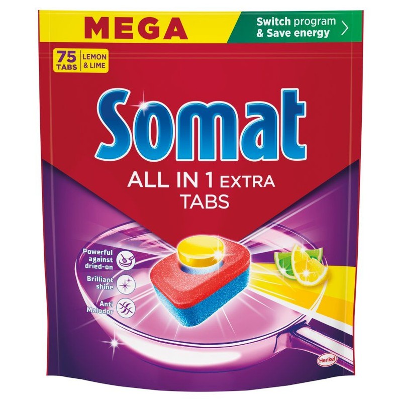 Tabletki do zmywarki All in 1 extra Lemon Somat 75 tabletek