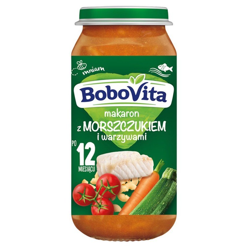 Makaron z morszczukiem i warzywami po 12 miesiącu BoboVita 250 g