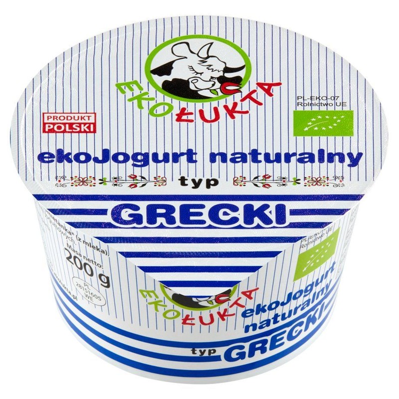 ekoJogurt naturalny typu greckiego EkoŁukta 200 g