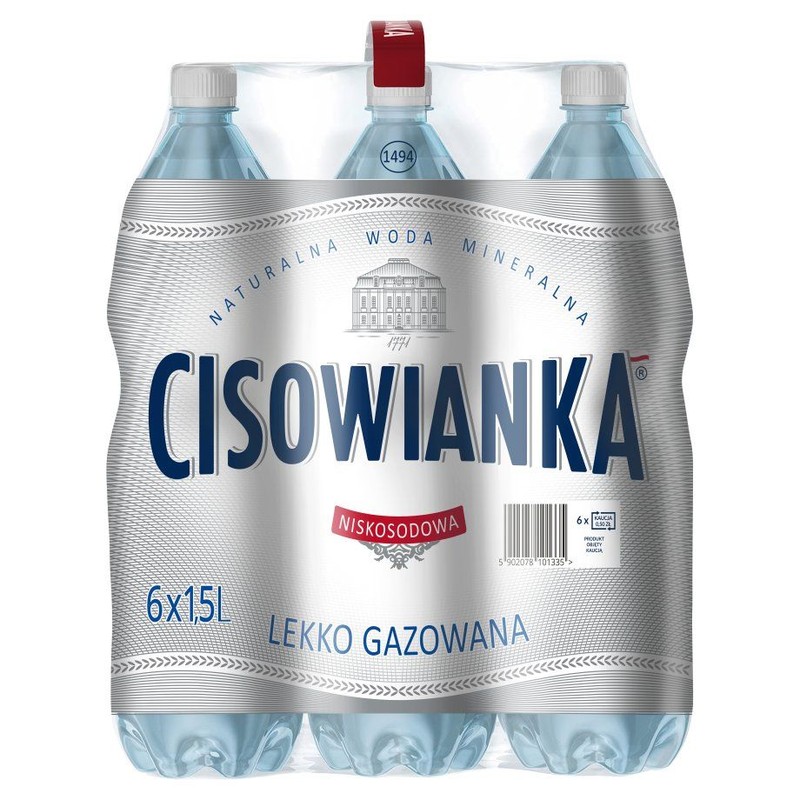 Woda lekko gazowana Cisowianka 6 x 1,5 l