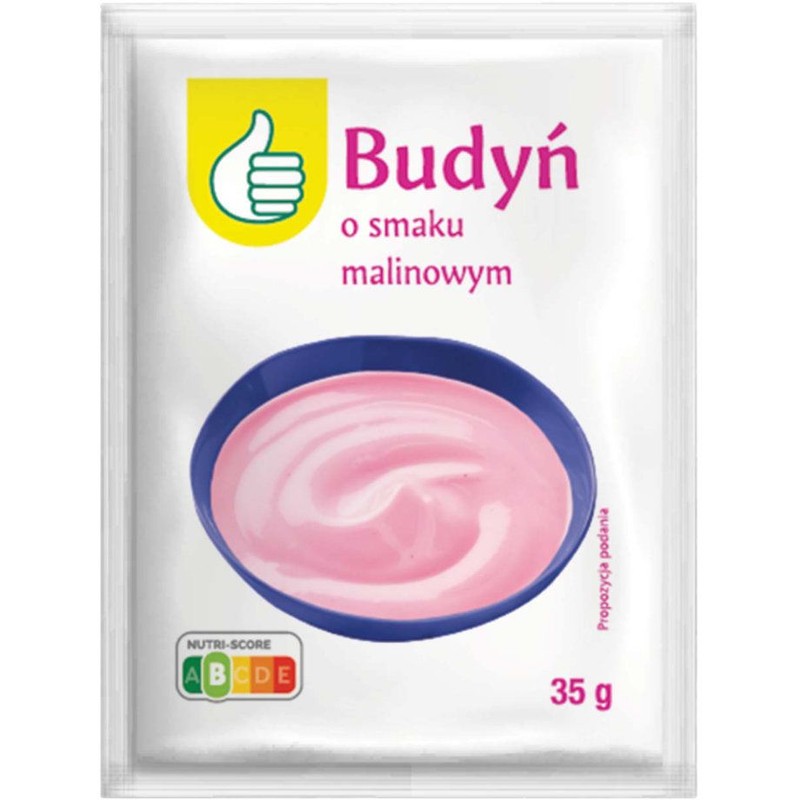 Budyń o smaku malinowym Auchan 35 g