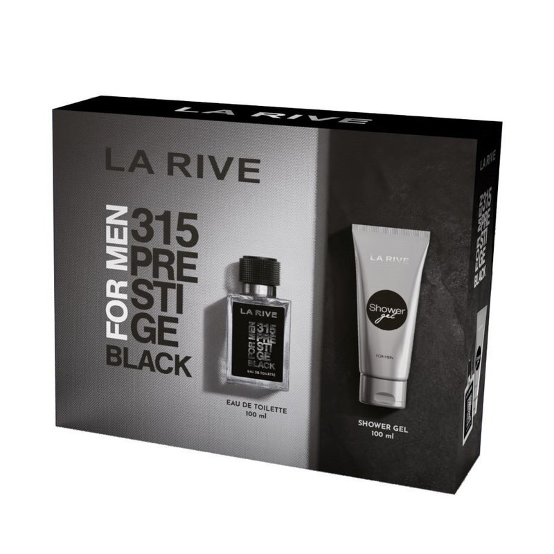 Zestaw 315 Prestige Black woda toaletowa + żel pod prysznic LA RIVE zestaw