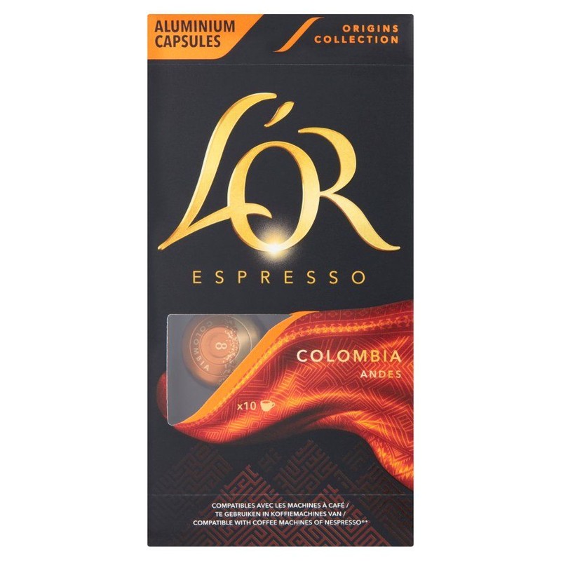 Kawa mielona Espresso Colombia  L'OR 10 kapsułek