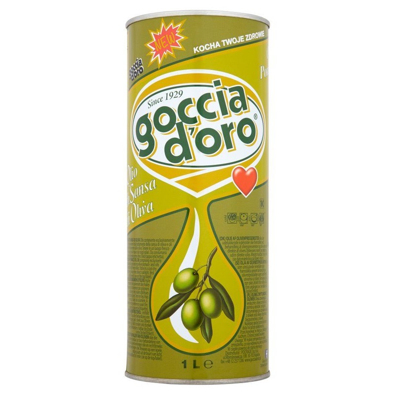 Oliwa z wytłoków z oliwek goccia d'oro 1 l