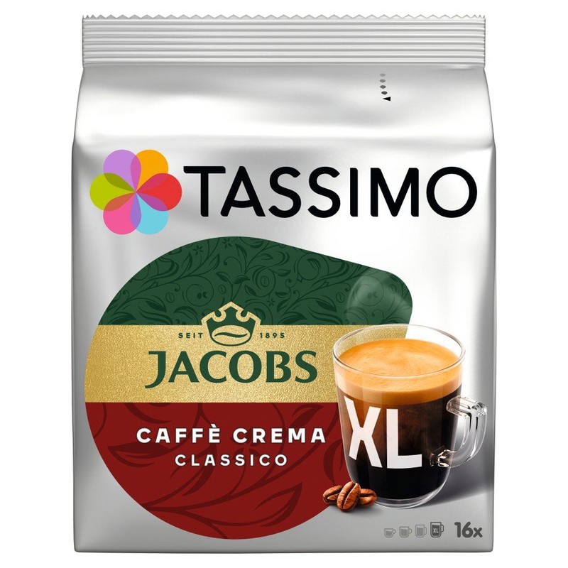 Kawa w kapsułkach Jacobs Café Crema Classico XL Tassimo 253 g