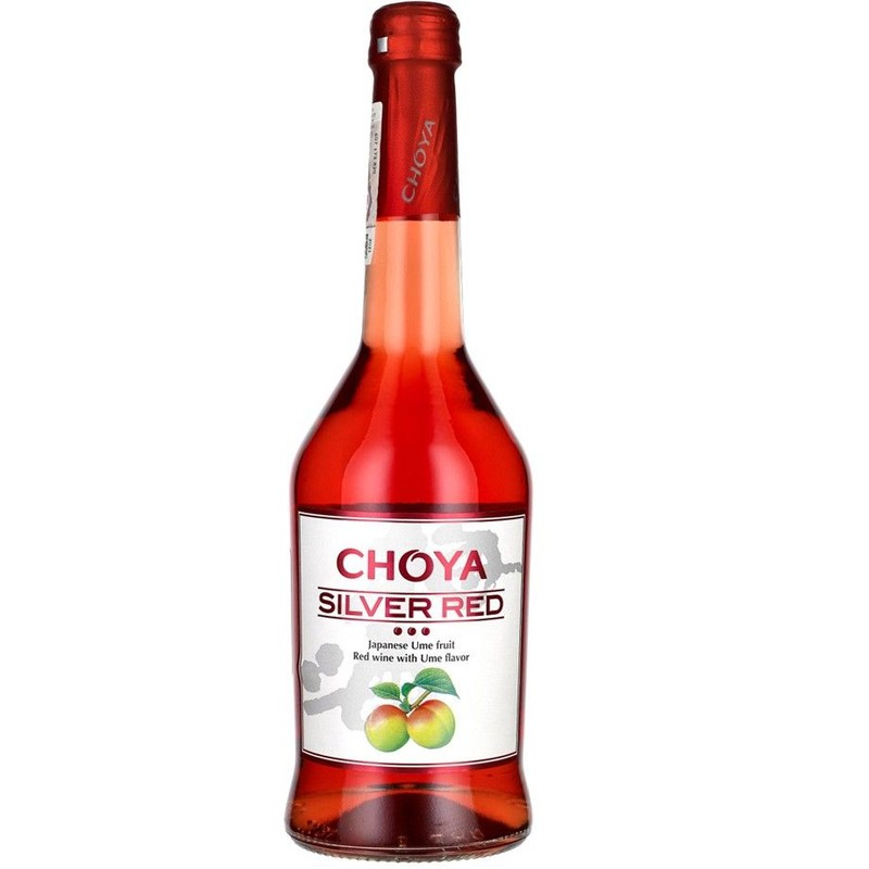 Wino japońskie czerwone słodkie śliwkowe Silver Red alk. 10,0% obj. Choya 500 ml