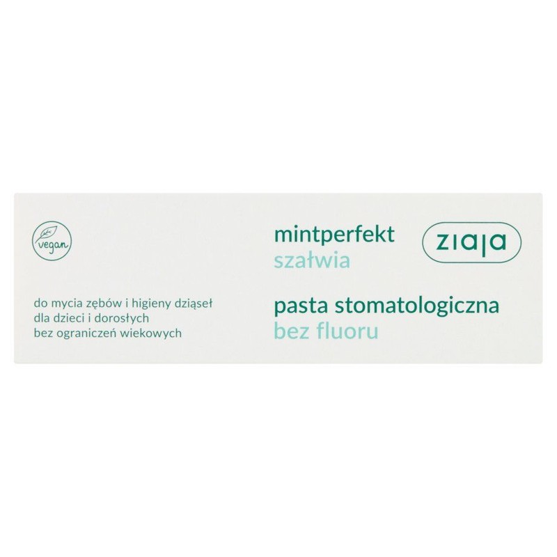 Pasta stomatologiczna bez fluoru mintperfekt ZIAJA 75 ml