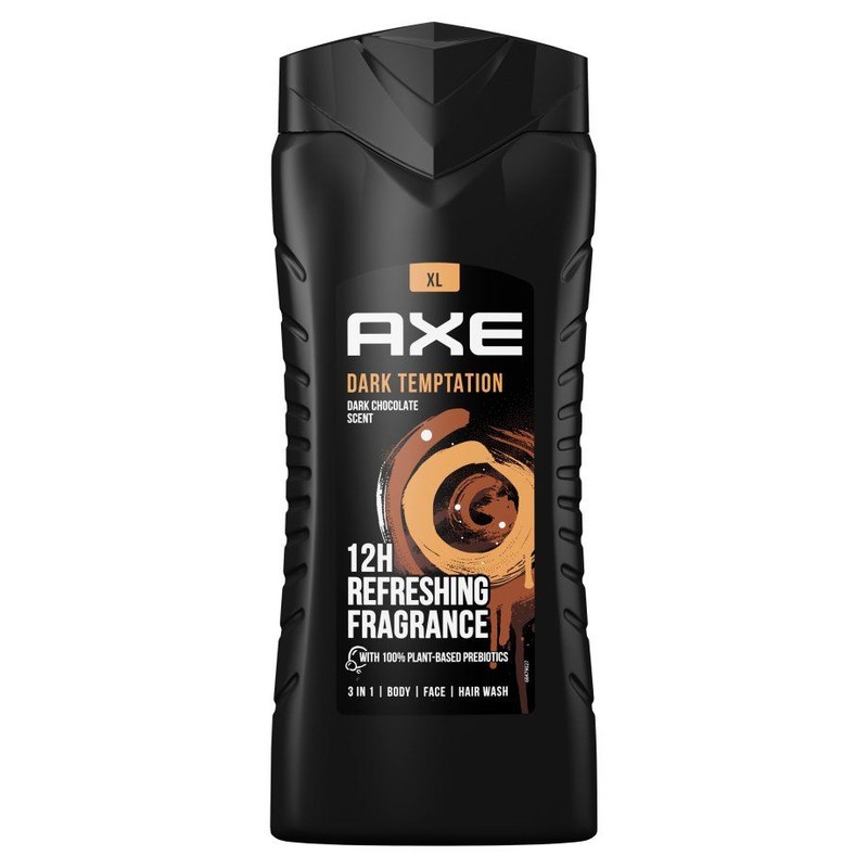 Żel pod prysznic dla mężczyzn Dark Temptation 3w1 Axe 400 ml