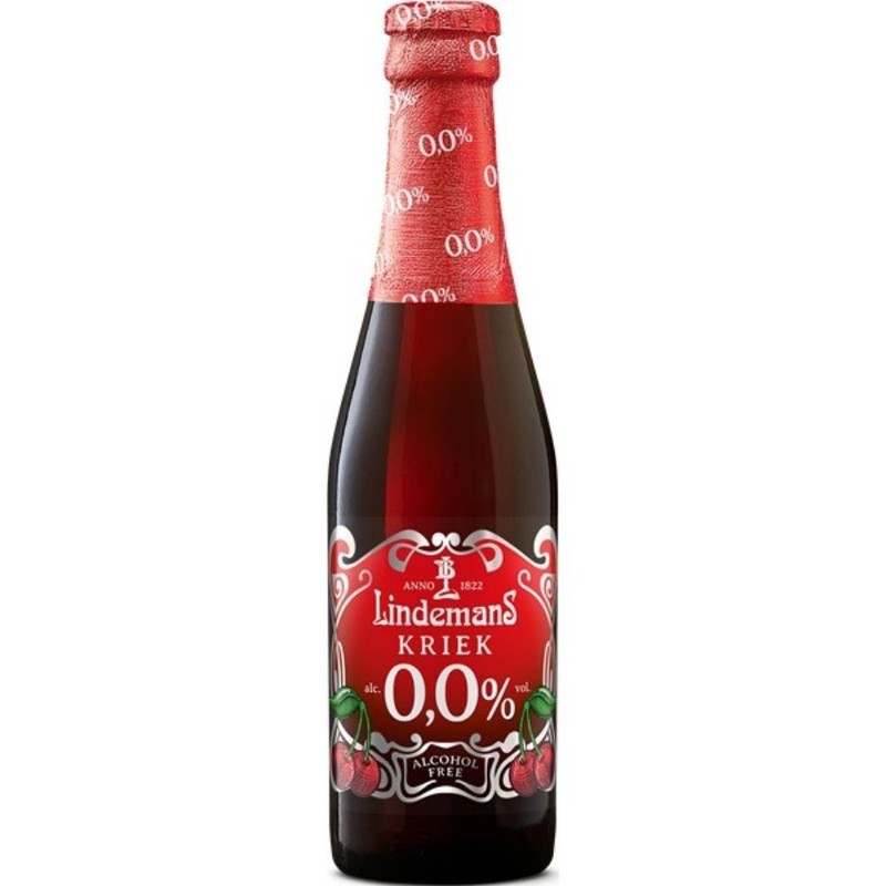 Piwo bezalkoholowe smakowe Kriek alk. 0,0% obj. Lindemans 250 ml