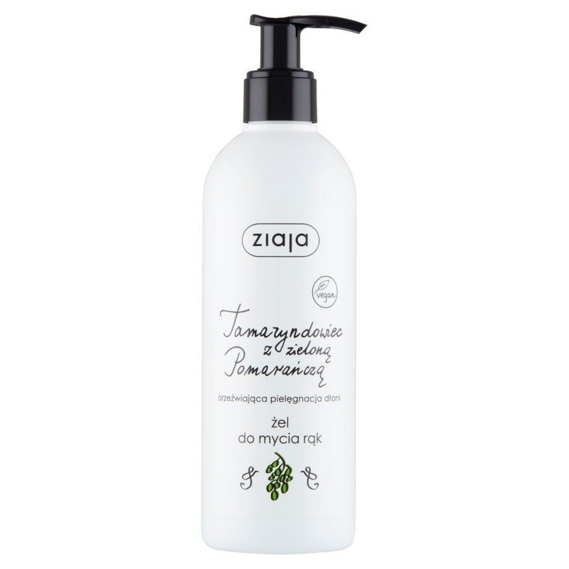 Tamarydowiec z zieloną pomarańczą mydło do rąk z dozownikiem ZIAJA 270 ml