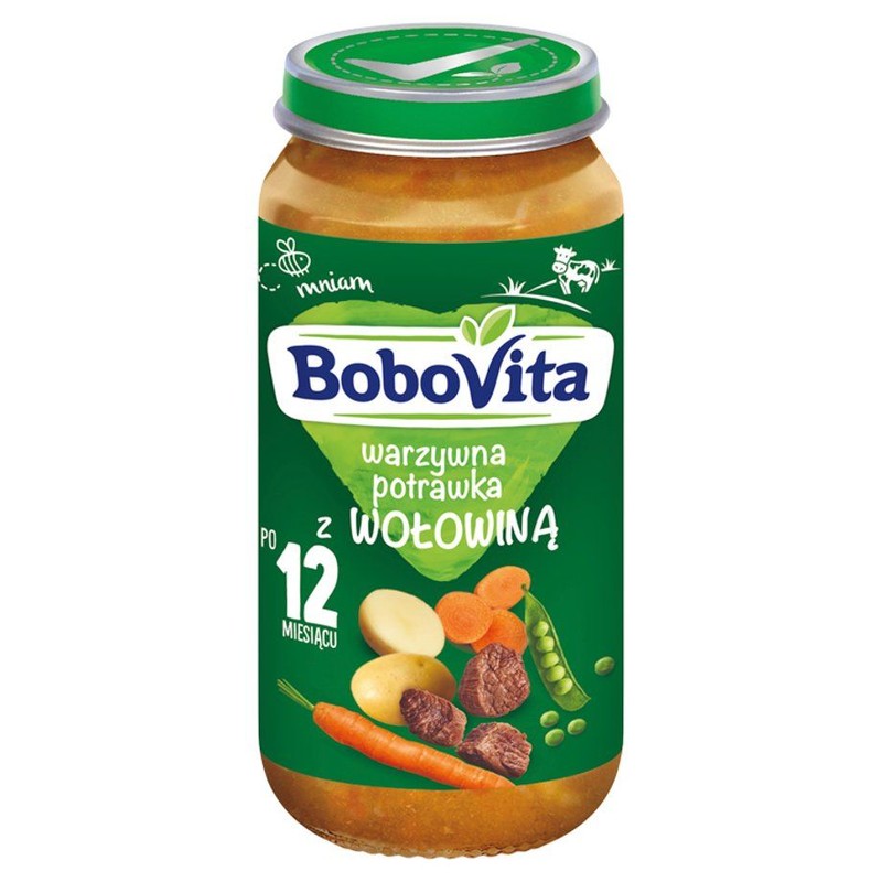 Warzywna potrawka z wołowiną po 12. miesiącu BoboVita 250 g