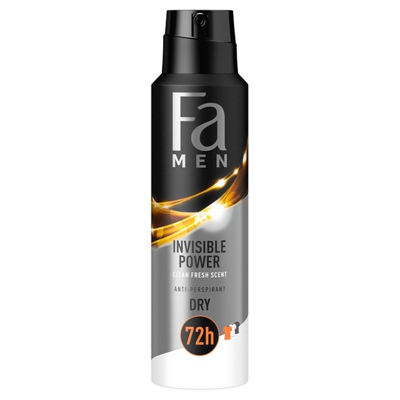 Antyperspirant w sprayu Invisible Power Fa Men 150 ml
