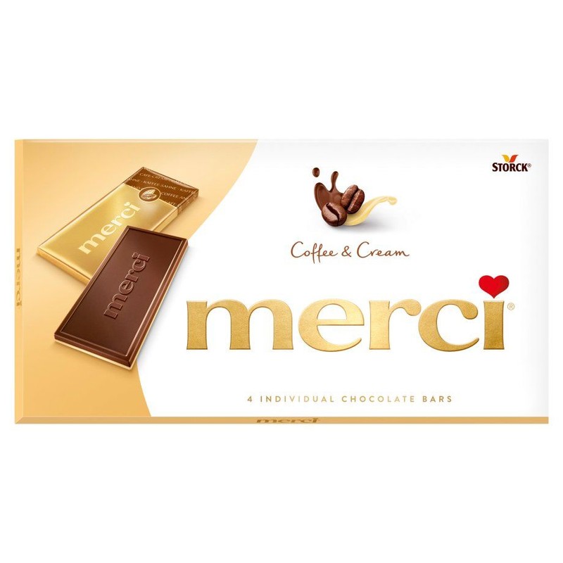 Czekolada śmietankowa o smaku kawowym Merci 100 g