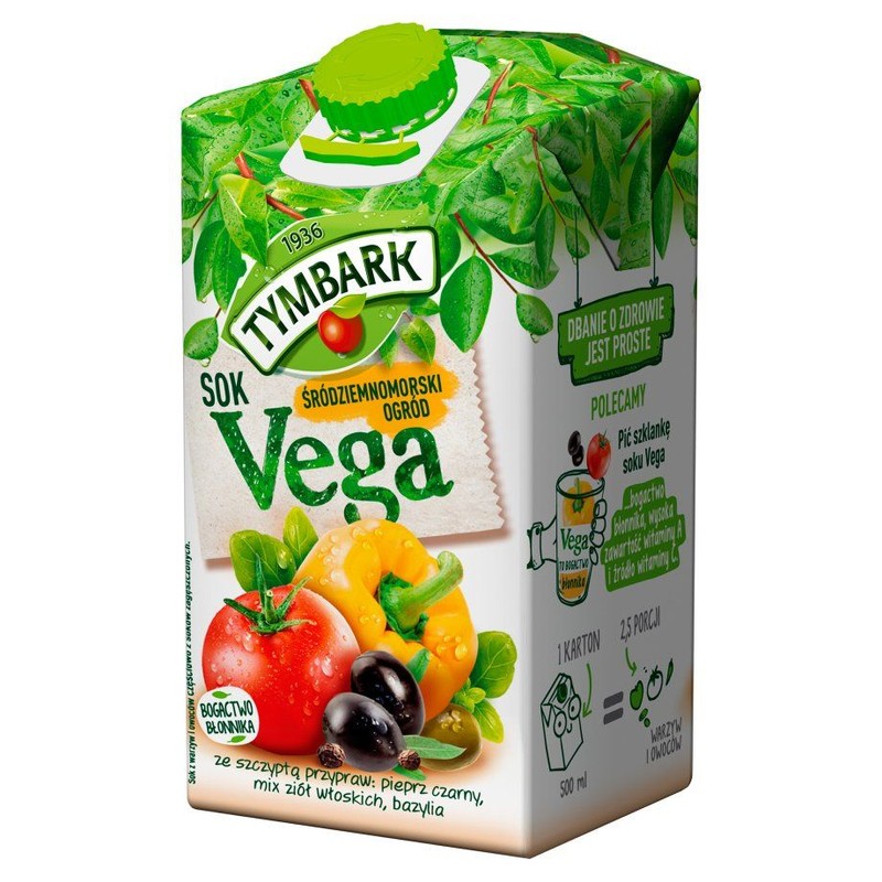 Sok Vega śródziemnomorski  Tymbark 500 ml