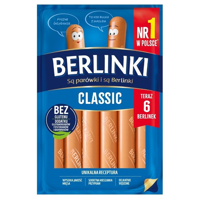 Parówki classic Berlinki 270 g