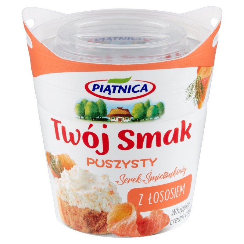 Twój Smak serek śmietankowy z łososiem Piątnica 150 g