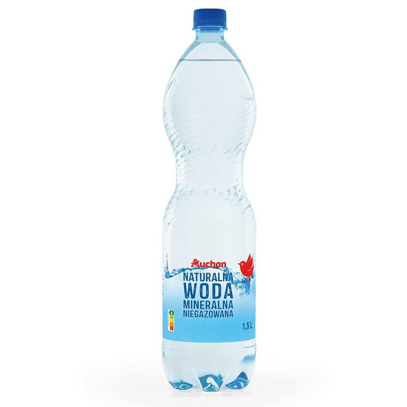 Naturalna woda mineralna Sudety + niegazowana  Auchan 1,5 l