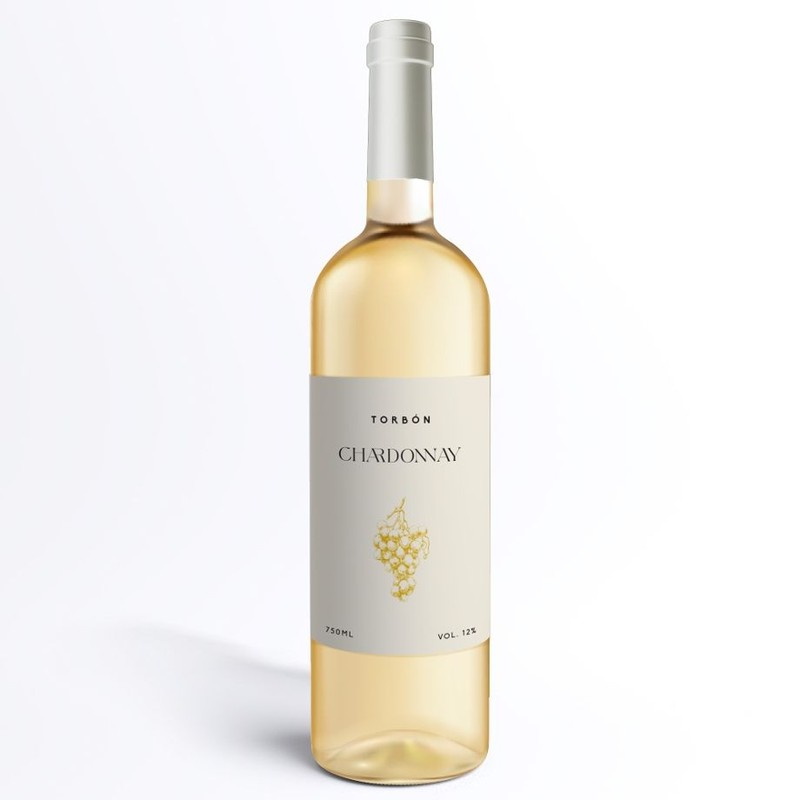 Wino białe półwytrawne Chardonnay alk. 12% obj. Torbon 750 ml