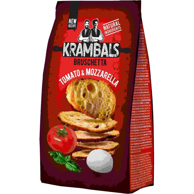 Bruschetta o smaku pomidorów i mozzarelli Krambals 70 g